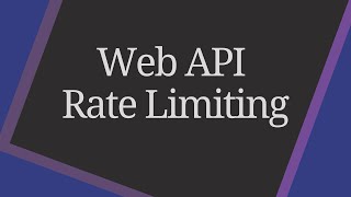 Download the video "Web API Rate Limiting - Why it's so IMPORTANT for your APIs"