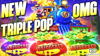 🚨OMG🚨TRIPLE POP NEW JACKPOT EXPRESS TRAIN SLOT MACHINE REVEAL BIG WIN LAS VEGAS GRAND CASINO WOW