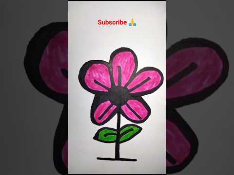 Flower Drawing🌸#viral #drawing #art #easydrawing #flowers