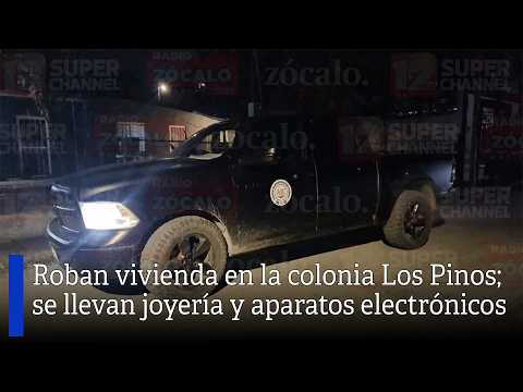 Roban vivienda en la colonia Los Pinos; se llevan joyería y aparatos electrónicos