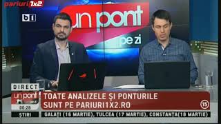 PONTURILE REDACȚIEI PARIURI1X2: SHOW TOTAL prin 15 ponturi din 3 sporturi!