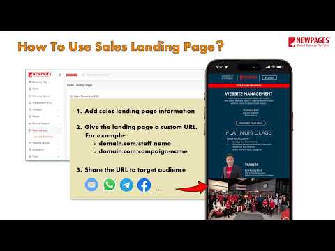 Sales Landing Page Manual – Tukar Pelawat Jadi Pelanggan