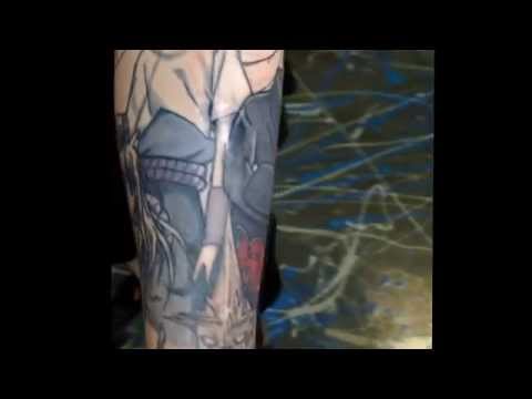 Anime tattoo by Iskotew Gladu Naruto sasuke pain kakashi Toby swirly