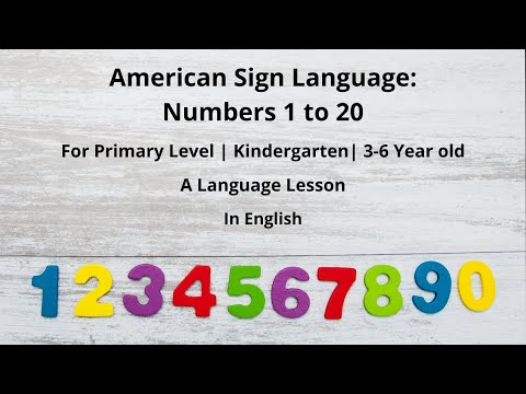 Learn Numbers 1-20 in ASL | American Sign Language Numbers Lesson | Primary Level