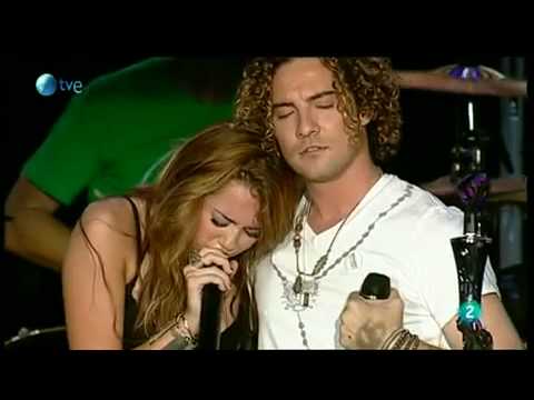 Miley Cyrus Feat David Bisbal -When I Look At You-Rock In Rio Madrid Live