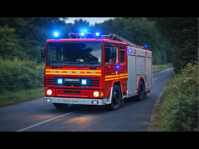 The classic Dennis fire engine, watch the video on YouTube