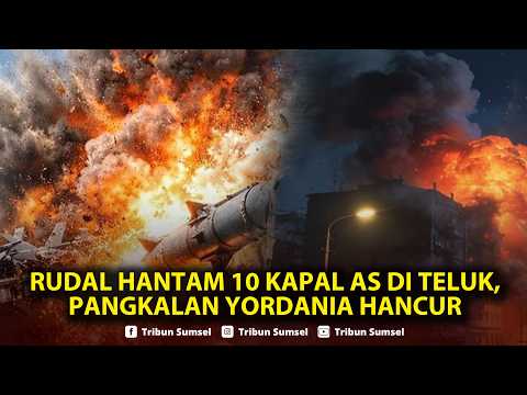 🔴Tak Kenal Ampun! Iran Balas Dahsyat, Rudal Hantam 10 Kapal AS di Teluk, Pangkalan Yordania Hancur