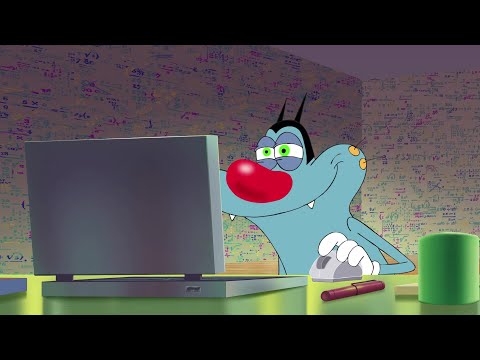 हिंदी Oggy and the Cockroaches 💻🧐 Surfing on Internet 🧐💻 Hindi Cartoons for Kids