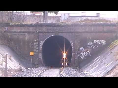 V/line trains through the South Geelong Tunnel 2/6/13