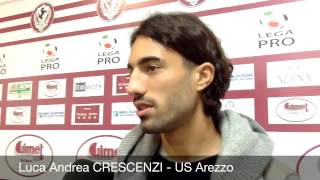 preview picture of video 'L'US #Arezzo presenta Luca Andrea #Crescenzi'