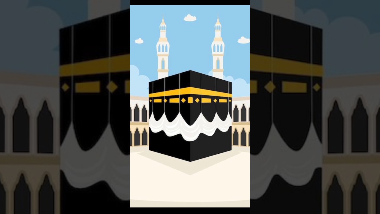 Kaabah Vector Illustration premium Photo | Khana kaabah 🕋 Vector art | #kaaba #islamic #art #shorts