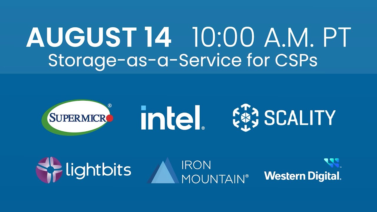 Storage-as-a-Service for CSPs | Open Storage Summit 2025