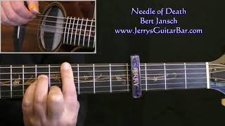 How To Play Bert Jansch Needle of Death 1974 version (intro only)