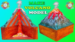 How to make Volcano Model for School / College Project / Science Fair / DIY Volcano Model