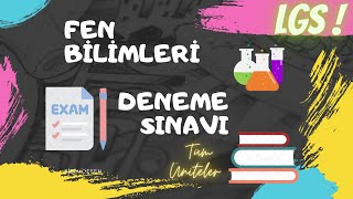 LGS 2023 I Fen Bilimleri I Deneme Sınavı-1 I Tüm Üniteler I Kazandıran Sorular