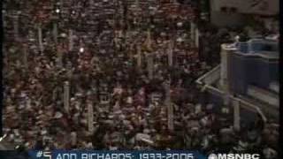 Ann Richards-Bush Born with Silver Foot in his Mouth