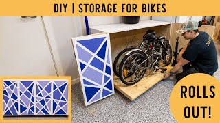 DIY | ROLL OUT Storage for Bikes or ANYTHING you can think off | Kreg Pocket hole project
