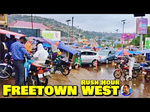 FREETOWN WEST RUSH HOUR During The Rains 🇸🇱 - VLog 2023 - Explore With Triple-A