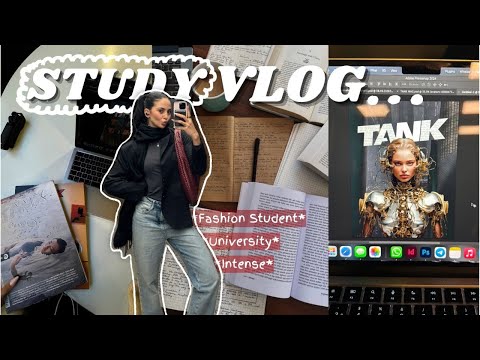 Study Vlog 🎓✨ | Uni life, Fashion Student, going to lectures, Marangoni student, Student vlog