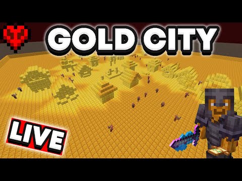 Dead Piglin City in Hardcore Minecraft!  LIVE 🔴