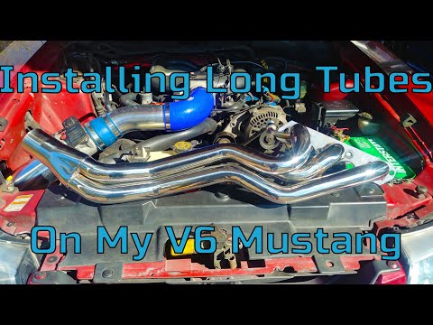 Installing Long Tube Headers on my v6 Mustang 3.8
