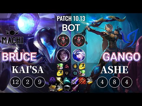 MCX Bruce Kai'Sa vs CGA Gango Ashe Bot - KR Patch 10.13