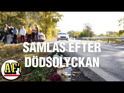 De samlas kring olycksplatsen i Grebbestad: "Vill visa respekt"