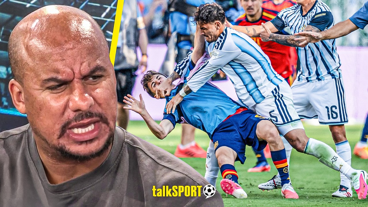 "THAT'S SOMEONE'S SON!" Gabby Agbonlahor RIPS INTO Leandro Paredes in DISGRACEFUL post-match BRAWL!