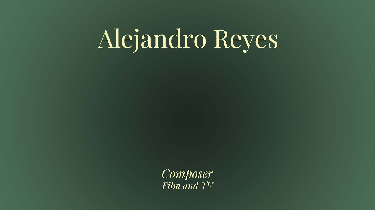 Showreel — Alejandro Reyes Compositor
