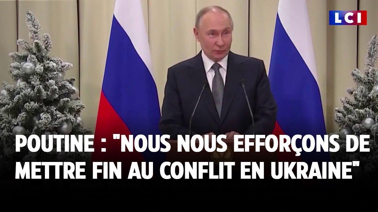 Vladimir Poutine : "Nous nous efforçons de mettre fin au conflit en Ukraine"｜LCI