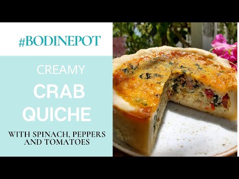 Easy Bahamian Crab Quiche Recipe | #BodinePot | #CrabMonth