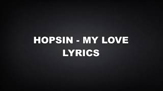 Hopsin my love lyrics