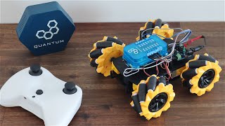 Mecanum Omnidirectional Robot Car using the Quantum Integration System