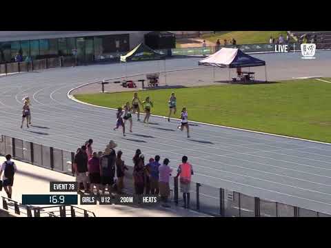 GIRLS U15 200M FINAL - 2018 STATE TRACK AND FIELD CHAMPIONSHIPS // LAVicTV