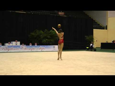 Alexandra Ladan - Ball Finals - 2013 U.S. Rhythmic Championships