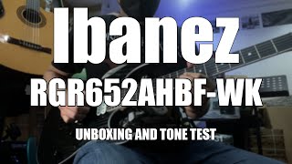 Video thumbnail for Ibanez RGR652AHBF-WK unboxing and tone test by Albert Chris Montinola
