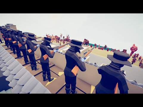 80x MUSKETEER vs ALL FACTION - Totally Accurate Battle Simulator TABS
