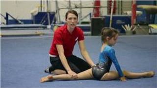 Intro to Gymnastics : Left & Right Leg Splits for Gymnastics Warm-Ups