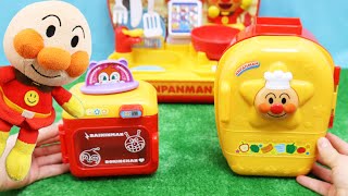 アンパンマン おもちゃ アニメ 冷蔵庫とレンジで遊ぶよ ままごと