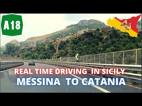 AUTOSTRADA A18 MESSINA-CATANIA | REAL TIME | DRIVING FROM MESSINA TO CATANIA IN 1h (Sicily Car Ride)