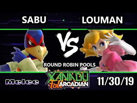 Xanadu MFA SSBM - Sabu (Falco) Vs. Louman (Peach) Smash Melee Round Robin Pools