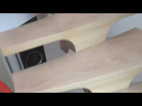 Wooden spiral stairs