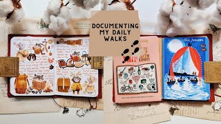 Documenting my daily walks (journal flip through), vol. 3, 2025.