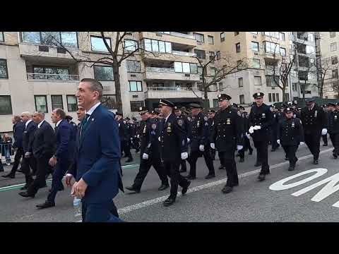 NYC St. Patrick's Day parade, near end of parade route, raw footage, gopro 8, 3-17-23