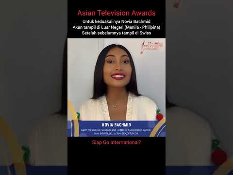 Novia Bachmid diundang Asian Televison Awards di Manila (Philipina)