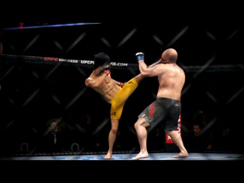 BRUCE LEE VS BEN ROTHWELL | UFC 4 BRUTAL FIGHT | UFC 4 K1 RULES | UFC 4 2020 | EA SPORTS UFC 4 | UFC