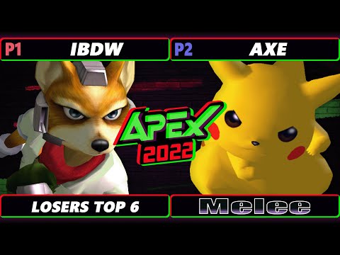 Apex 2022 Top 6 - IBDW (Fox) Vs. Axe (Pikachu) - SSBM Melee Tournament