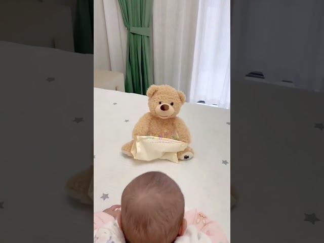 Vídeo relacionado con Hopearl Oso Peek A Boo con Manta de Seguridad Interactivo Repite lo Que Dices Peluche Teddy Bear Musical Cantante Hablador Animado Eléctrico Regalo Cumpleaños Beige 28 cm