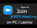 How To Join Zoom Meeting on PC / Laptop