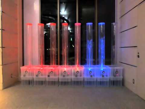 電気電子系ものづくりプロジェクト「インタラクティブ噴水」